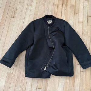 Acne Studios Elegant Black Satin Jacket
